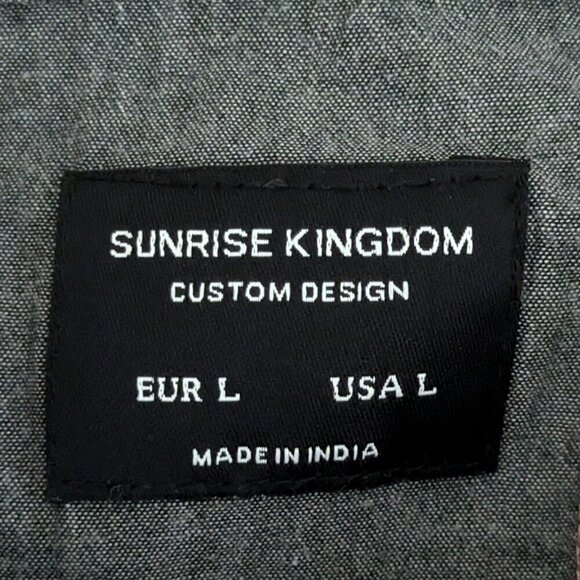 SUNRISE KINGDOM Pink Tropical Floral Short Sleeve Button Shirt; Men Size L - Picture 3 of 5